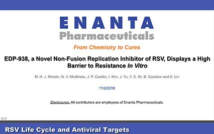 image for EDP-938, a Novel Non-Fusion Replication Inhibitor of RSV, Displays a High Barrier to Resistance In Vitro