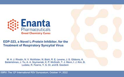 image for EDP-323, a Novel L-Protein Inhibitor, for the Treatment of Respiratory Syncytial Virus