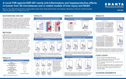 image for A Novel FXR Agonist EDP-297 Exerts Anti-Inflammatory and Hepatoprotective Effects in Human Liver 3D Microtissues and in Rodent Models of Liver Injury and NASH