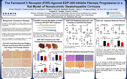 image for The Farnesoid X Receptor (FXR) Agonist EDP-305 Inhibits Fibrosis Progression in a Rat Model of Nonalcoholic Steatohepatitis Cirrhosis