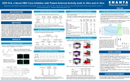 image for EDP-514, a Novel HBV Core Inhibitor with Potent Antiviral Activity both In Vitro and In Vivo