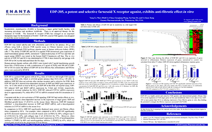 image for EDP-305, a Potent and Selective Farnesoid X Receptor Agonist, Exhibits Anti-fibrotic Effect In Vitro