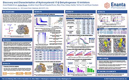 image for Discovery and Characterization of Hydroxysteroid 17-β Dehydrogenase 13 Inhibitors